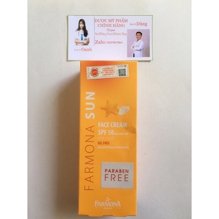 [NHẬP KHẨU CHÍNH NGẠCH BÁC SĨ DŨNG] Kem Chống Nắng Farmona Sun SPF50 Không Chứa Dầu Cho Da Mặt