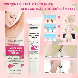 QIANSOTO Kem dưỡng trắng da vùng nách và đầu gối 60g, làm trắng nhanh và hiệu quả  (KB-QXT023)