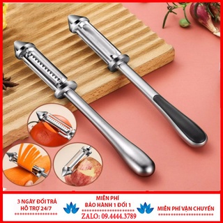 Nạo Rau Củ quả Inox cao cấp đa năng 4 in 1 (Nạo vỏ và bào sợi)