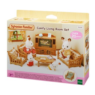 Sylvanian Families Calico Critters Bộ Phòng Khách Tiện Nghi Comfy Living Room Set
