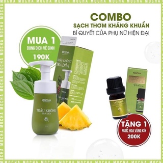 DUNG DỊCH VỆ SINH TRẦU KHÔNG TRÀ DỨA MOCHA TĂNG Nước Hoa
