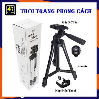 Gậy Chụp Hình Tripod 3120 + Nút Remote Bluetooth - Kẹp Điện Thoại
