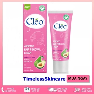 Kem Tẩy Lông Cho Da Nhạy Cảm Cleo Avocado Hair Removal Cream Sensitive Skin 25g/50g