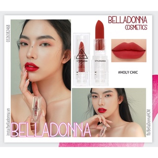 Son Thỏi Lì, Lên Màu Siêu Chuẩn 3CE Soft Matte Lipstick 3.5g #Holy Chic Đỏ: Hồng Quyến Rũ