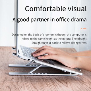 Giá Đỡ <br>BASIKE Bằng Nhôm Có Thể Điều Chỉnh Độ Cao Kiêm Tản Nhiệt Cho Laptop/Macbook/iPad