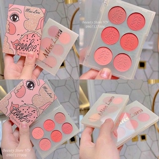 [FREESHIP] Bảng Phấn Má Hồng &amp; Phấn Mắt Mini 6 Ô Blusher Eyeshadow Palette