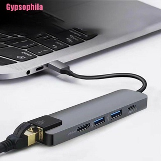 Bộ Chuyển Đổi Hub Hdmi 4k Usb C Sang Gigabit Ethernet Rj45 Lan 5 Trong 1