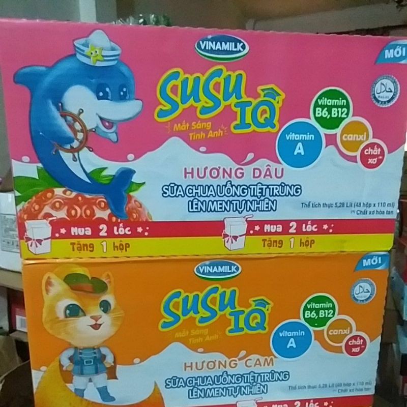 Thùng sữa susu hộp giấy Vinamilk 110ml