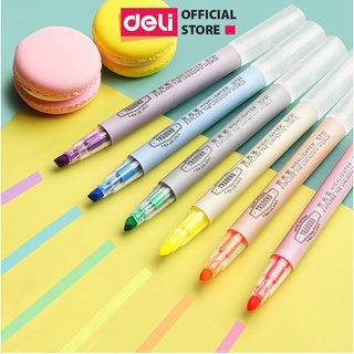 Bút highlight dấu dòng dạ quang- vỉ 6 chiếc- Deli S624 , Rui 3026/3027- nhớ dòng /vẽ graffiti / DIY- vpp Diệp Lạc sỉ/lẻ