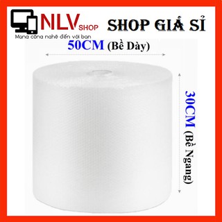 Cuộn Bóng Khí - Màng xốp hơi - Xốp nổ - Gói hàng - Bọc hàng - Kích Thước 50 x 30CM