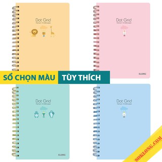 Sổ B5 200 trang Klong Dot grid Ms 960 [Chọn Màu] ruột chấm lò xo kép, cuốn tập sổ Klong