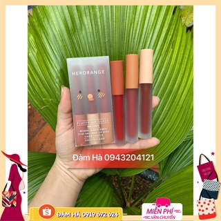 Son Kem Lì Herorange Fluffy Lip Glaze Siêu Xinh Chất Mềm Và Mịn Môi
