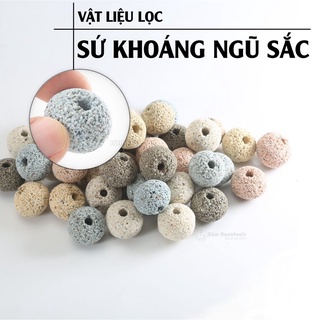 Sứ Khoáng Nano | Sứ Khoáng Ngũ Sắc | Vật liệu Lọc Nước Đa Năng - Cung Cấp Khoáng Vi Lượng Giúp Cá Khoẻ - Lên Màu Đẹp
