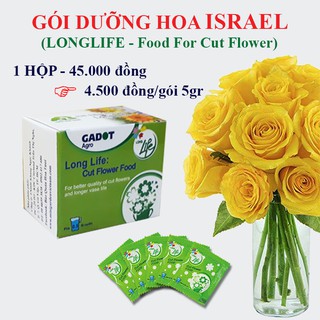 Shop Kenkou_10 hộp THUỐC DƯỠNG HOA TƯƠI LÂU - hiệu Long life Israel - giành cho người chơi hoa