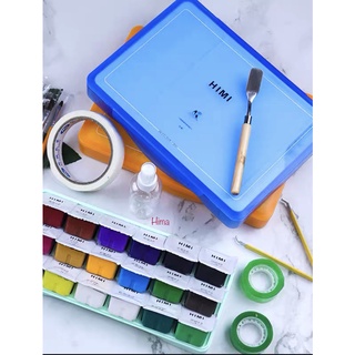 {Mua 1 tặng 1} - Màu Gouache Himi 18/24 màu - Quà đọc mô tả