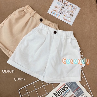 Quần cho bé- Quần đũi xước cộc be, trắng cho bé của COCANDY mã QD101200