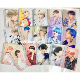 Sổ BTS gáy lò xo 200 trang thành viên