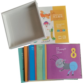 SET Giấy thủ công origami Deli giấy trơn nhiều màu - Dành cho bé từ 2-6 tuổi
