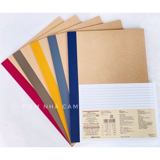 Set 5 Tập, sổ tay MUJI - B5 - 60 trang - 5 màu bìa keo