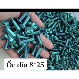 (Giá 1 con) ỐC ĐĨA 8li25 TITAN GR5 DÙ MỎNG GẮN ĐĨA TRƯỚC SAU TẤT CẢ XE