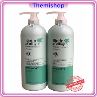 Cặp Gội Xả Biotin &amp; Collagen VOUDIOTY Phiên Bản Mới Nhất 2020 ngăn ngừa gàu - Biotin Mẫu Mới Nhất CT63