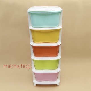 [FREE SHIP 70K] Tủ Nhựa Đa Sắc 5 Tầng, Tủ Đựng Quần Áo, Đồ Chơi Cho Bé Có Bánh Xe Di Động - MS3638