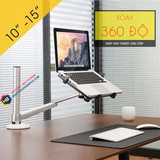 Giá Đỡ Laptop - Macbook OA 1S 10 - 15 Inch - Tay Đỡ Máy Tính Bảng - Ipad 9 - 10 Inch - Gắn Bàn Đa Năng