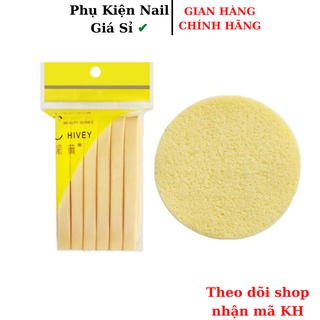 Bọt biển -Bông nửa rửa mặt chivey 12 miếng