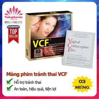 Màng phim tránh thai VCF cao cấp (USA) – Hỗ trợ tránh thai an toàn, hiệu quả, tiện lợi