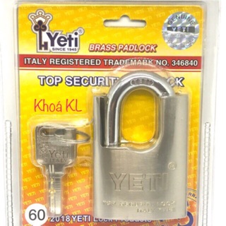 Ổ khoá YETI 6 phân chống cắt chính hãng trắng