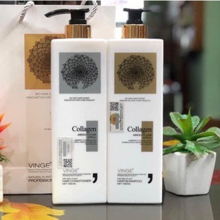 Dầu Gội Cặp Ngăn Rụng Tóc Collagen Vinge Chính Hãng GX11 1000ml/chai