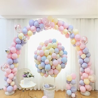 Bong bóng Macaron Pastel size 25cm bịch 25 cái bóng trang trí sinh nhật Phụ kiện trang trí sinh nhật happy birthday