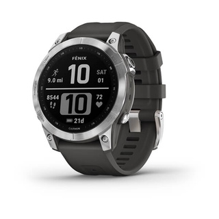Đồng hồ thông minh Garmin Fenix 7 Silver with Graphite Silicone Band