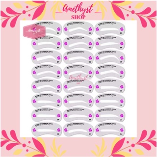 Set 24 Khuôn Kẻ Chân Mày / Khuôn Kẻ Lông Mày