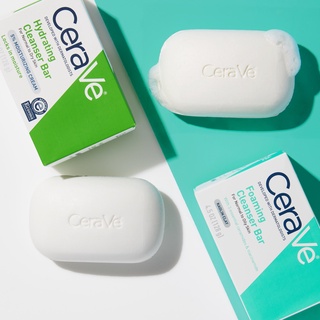[Hàng Mỹ/SALE] Xà phòng dùng cho mặt và toàn thân CeraVe Hydrating Cleanser Bar / Foaming Cleanser Bar (128g)