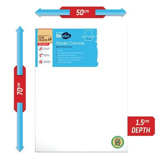 Vải Toan Vẽ Mont Marte vẽ màu acrylic, sơn dầu Úc Signature Single Thick Canvas phủ sơn sẵn 3 lớp lót Acrylic