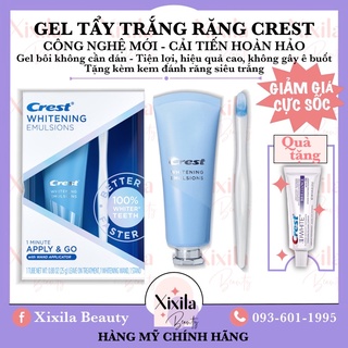 GEL tẩy trắng răng Crest Whitening Emulsions Leave-on Teeth Whitening with Wand Applicator