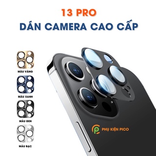 Dán camera Iphone 13 Pro - Khung nhôm bảo vệ camera Iphone 13 Pro kèm kính cường lực, chống trầy xước va đập