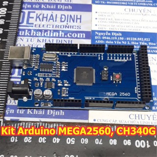 Kit thực hành, phát triển, thí nghiệm Kit Arduino MEGA2560 R3, CH340G + cáp kde5577