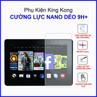 Dán cường lực Kindle Fire HDX 8.9 2014 ,  cường lực nano dẻo 9H+