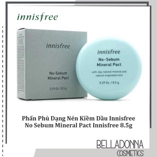 Phấn Phủ Nén Innisfree No Sebum Mineral Pact 8,5g