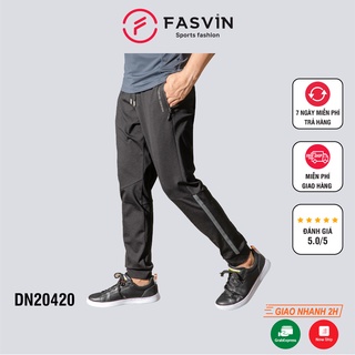 Quần thể thao nam Fasvin DN20420.HN ống suông chất nilon cao cấp dầy dặn co giãn tốt