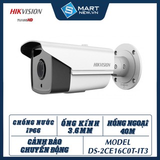 Camera giám sát ngoài trời Hikvision DS-2CE16C0T - FULLHD 720P - Chống nước IP66