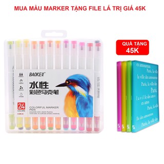 Bút màu Marker 24 màu Baoke D289-24