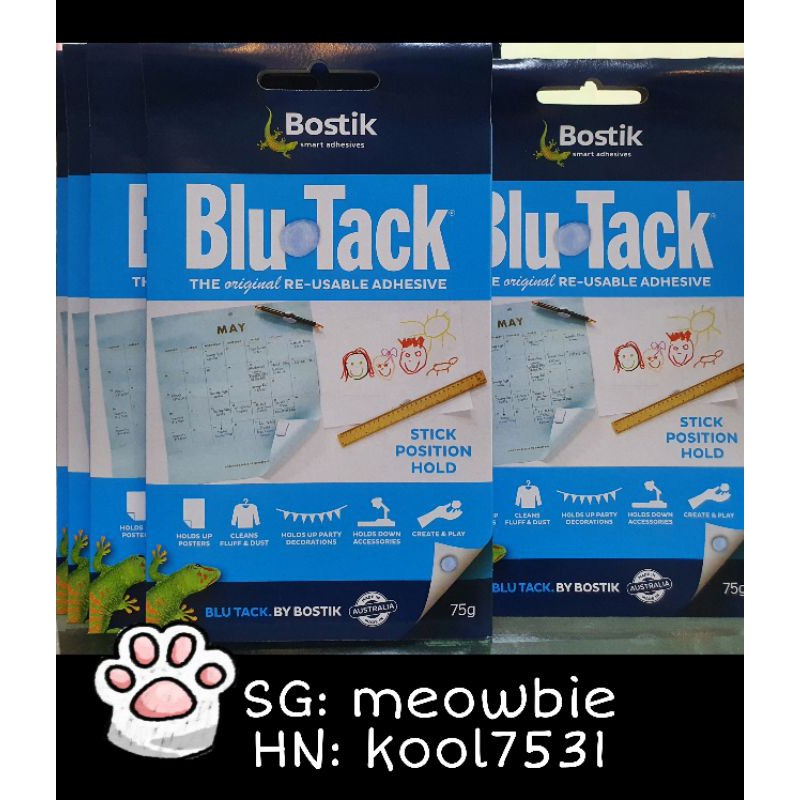 [LẺ 1 THANH]Keo đất sét Blutack 75g