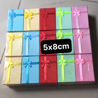 combo-20 hộp nơ ép đủ màu, 8x5x2cm đựng dây chuyền và nhẫn, shop có bán sỉ