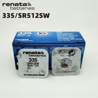 Pin đồng hồ Thụy Sỹ RENATA 335/ SR512SW silver bạc Made in Swiss (Loại tốt - Giá 1 viên)