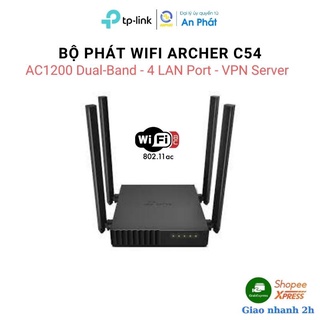 Bộ Phát Wifi TP-Link Băng Tần Kép AC1200 Archer C54 | Hàng Chính Hãng | Bảo Hành 24 Tháng.