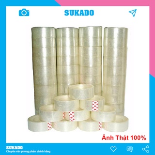 Băng keo Trong 1.8cm 100Yard [Lốc 10 CuộN ] - Độ dính 45 SUKADO BKVP01