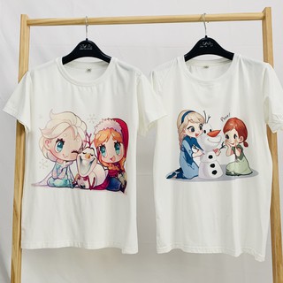 Áo thun bé gái hình Elsa chibi đáng yêu